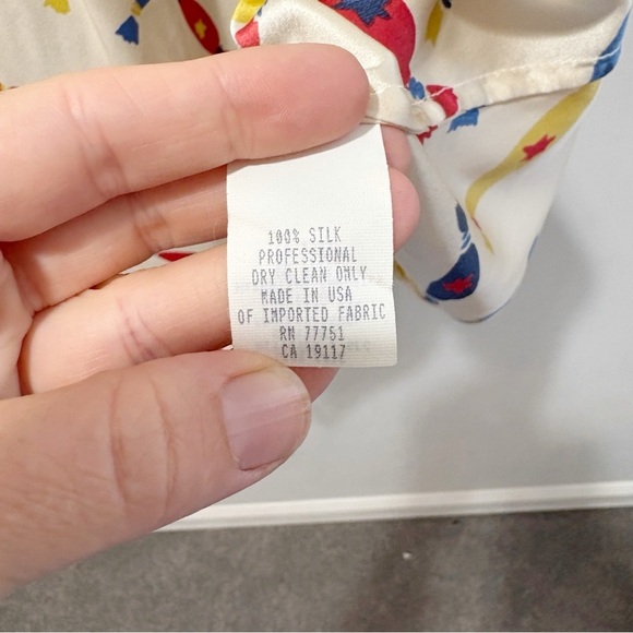 Betsey Johnson Vintage Y2K Candy Print 100% Silk Slip Dress Size 6 Babydoll - Picture 9 of 16